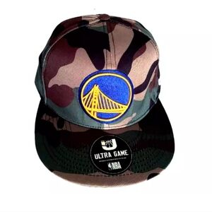 Golden State Warriors Hat Snapback Camouflage Camo Cap UNK NBA Ultra Game OSFA